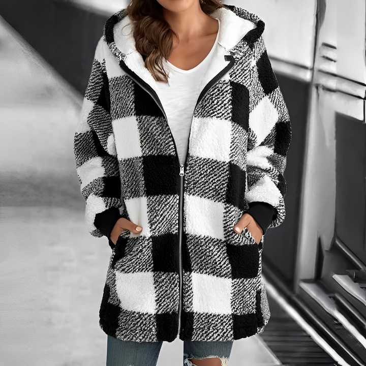 Ladies' Coat with Hood - Camila-Black-S-The Livary