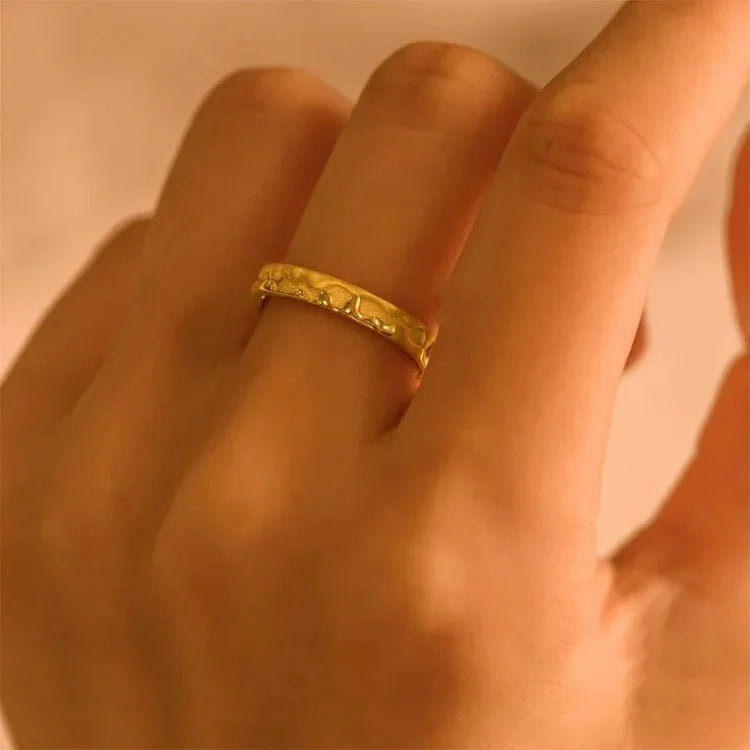 Stylish Golden Honey Ring - Sienna-5-The Livary