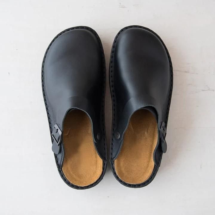 Luxury leather slippers for men – Elias-Black-6-The Livary