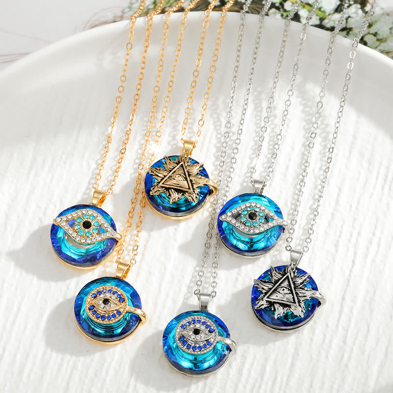"You will always be protected" - Evil Eye Necklace-Evil eye#Sun-The Livary
