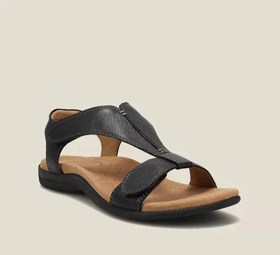 Orthopaedic ladies' sandals with arch support – Jana-Black-3-The Livary