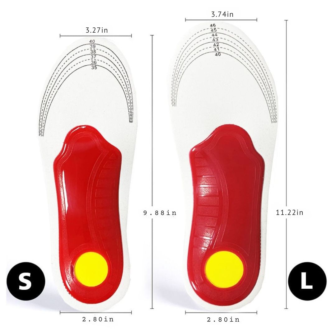 Arch Supports for Flat Feet - ComfortFit-S-1 pair-The Livary