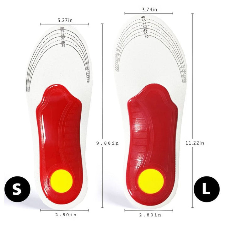 Arch Supports for Flat Feet - ComfortFit-S-1 pair-The Livary