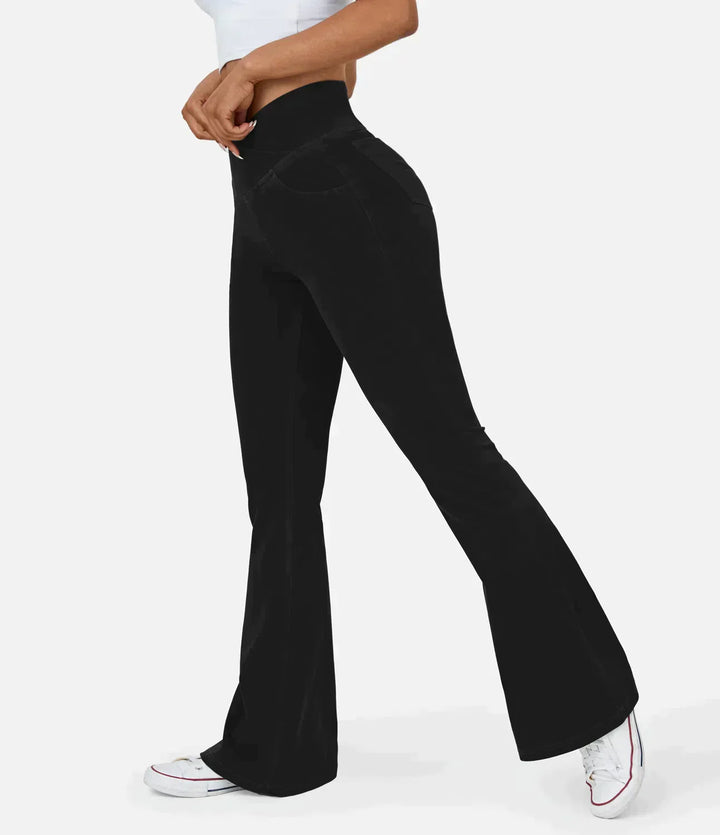 Stylish Bootcut Jeans for Women - Rosa-Black-S-The Livary