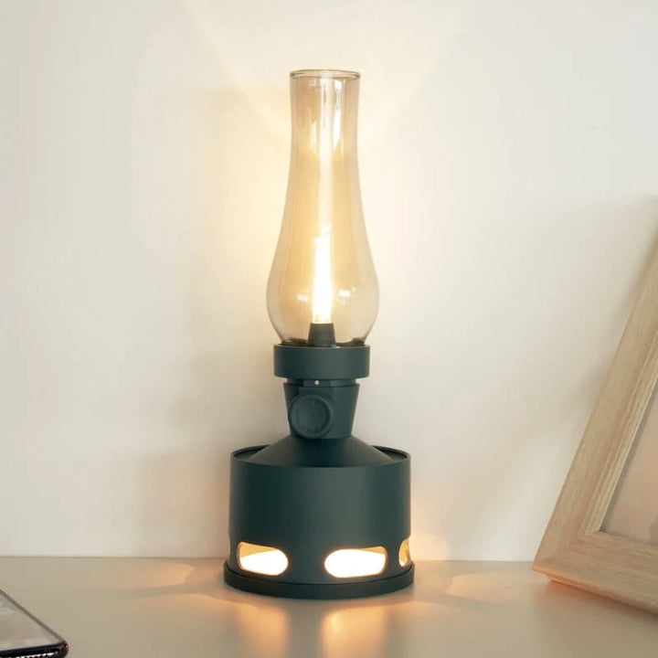 Rechargeable Vintage LED Lantern - LumaLantern-Green-The Livary
