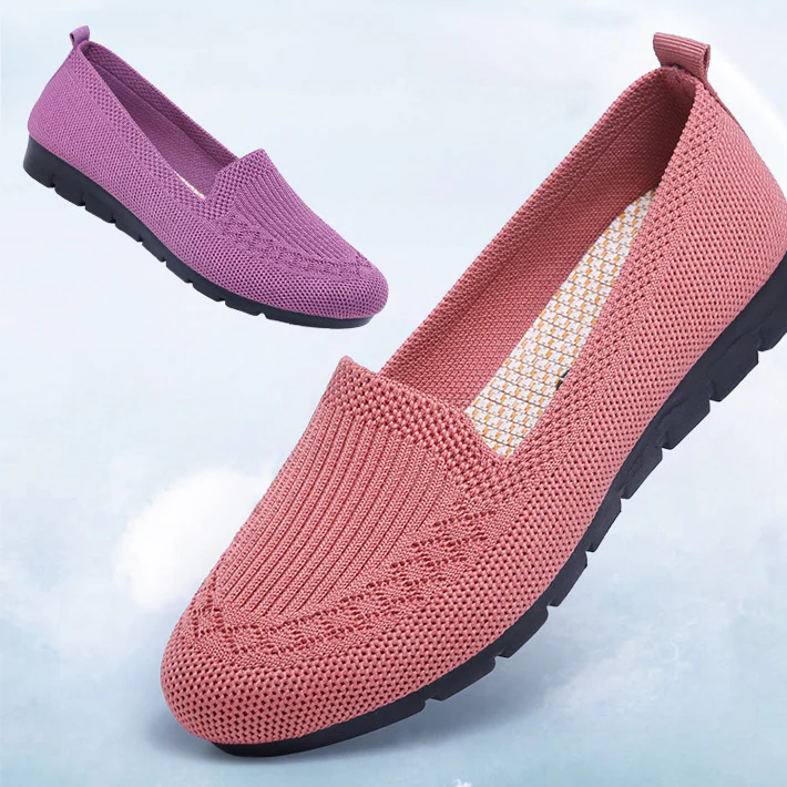 Comfortable & Breathable Women's Slip-On Everyday Shoes with Arch Support – Leona-Pink-3-The Livary