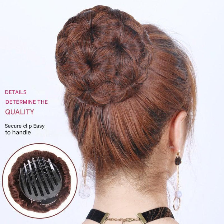 Flower-shaped Hair Clip with Hair Extension – Fiora-Maro-The Livary