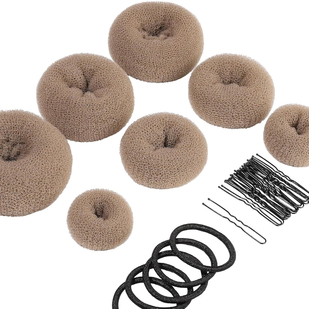 Donut Knot Maker Set – 7 Rings & Accessories-Khaki-The Livary