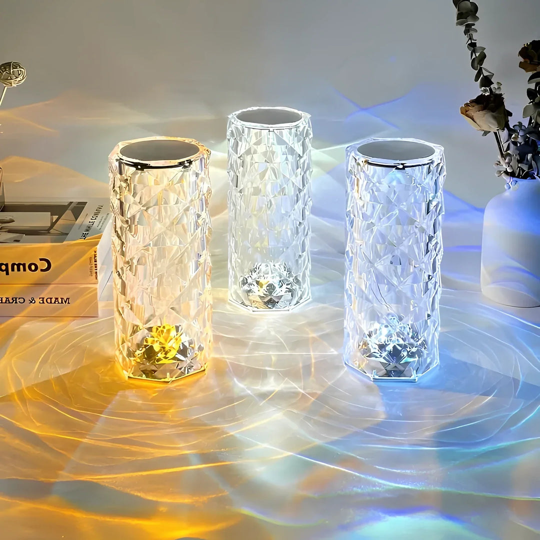 Crystal Table Lamp with Touch Control - Aurora-The Livary