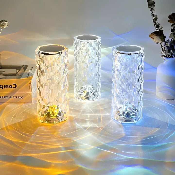 Crystal Table Lamp with Touch Control - Aurora-The Livary