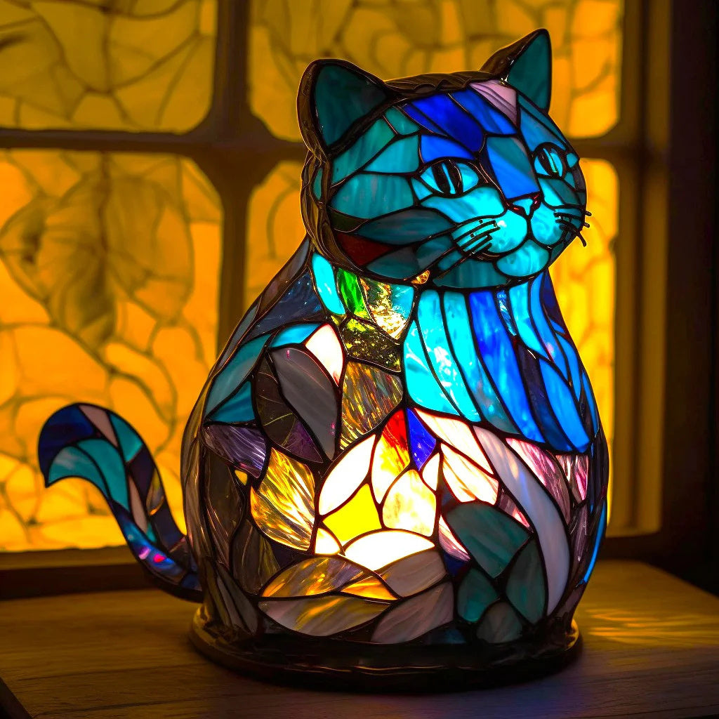 Modern Art Lamp - LumiAura-Cat-5.91 inches-The Livary
