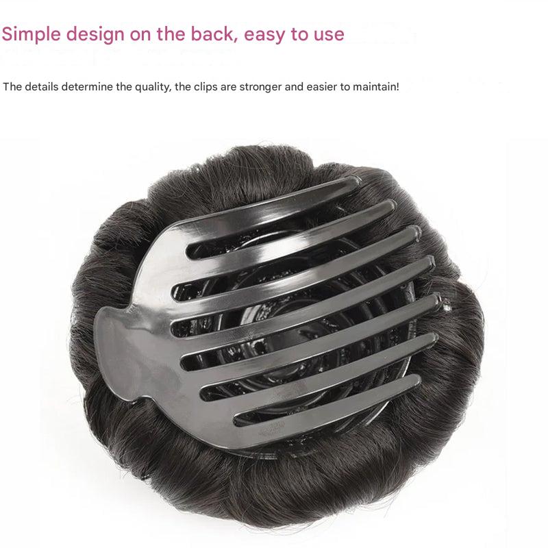 Flower-shaped Hair Clip with Hair Extension – Fiora-Maro-The Livary
