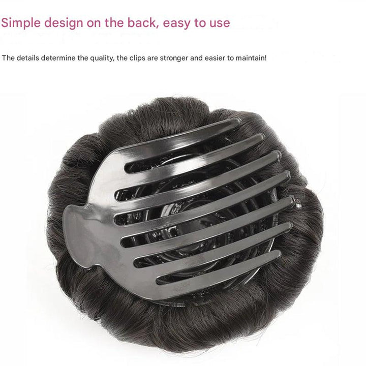 Flower-shaped Hair Clip with Hair Extension – Fiora-Maro-The Livary