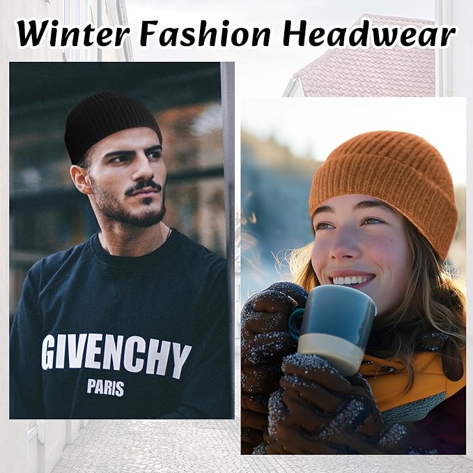 Knitted Winter Beanie - Robin-Black-The Livary