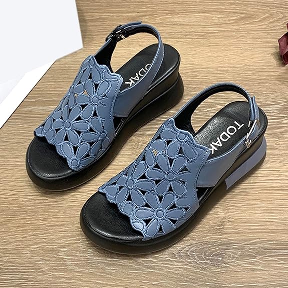 Ladies' Comfort Sandals City Look – Sissy-Black-3-The Livary