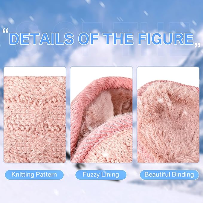 Unisex Foldable Knitted Ear Warmers Set of 4 – BundleMuffs-The Livary