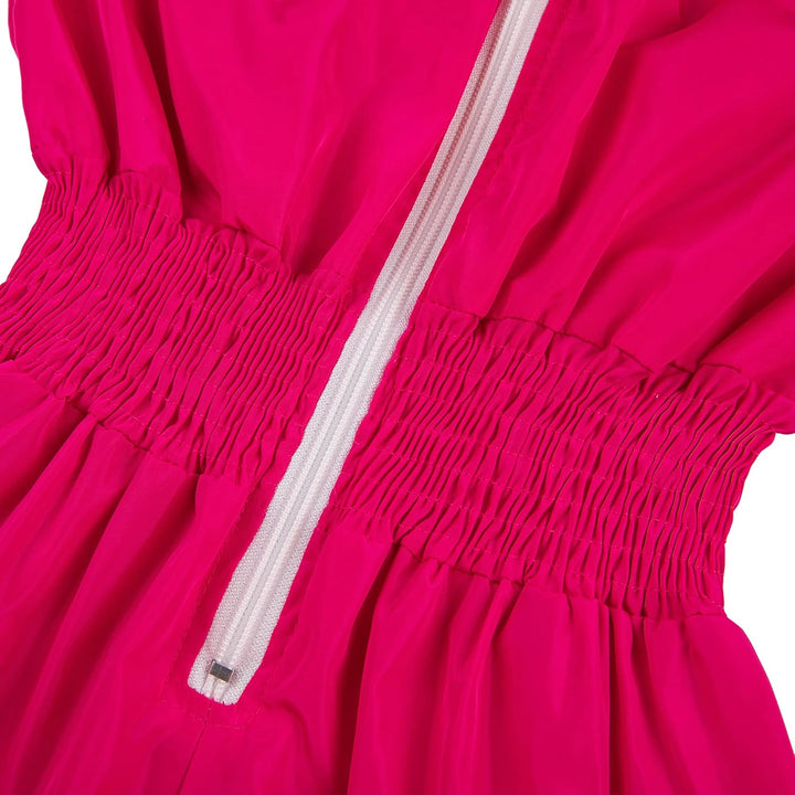 Retro Women's Windbreaker Jumpsuit - Elodie-Pink-S-The Livary