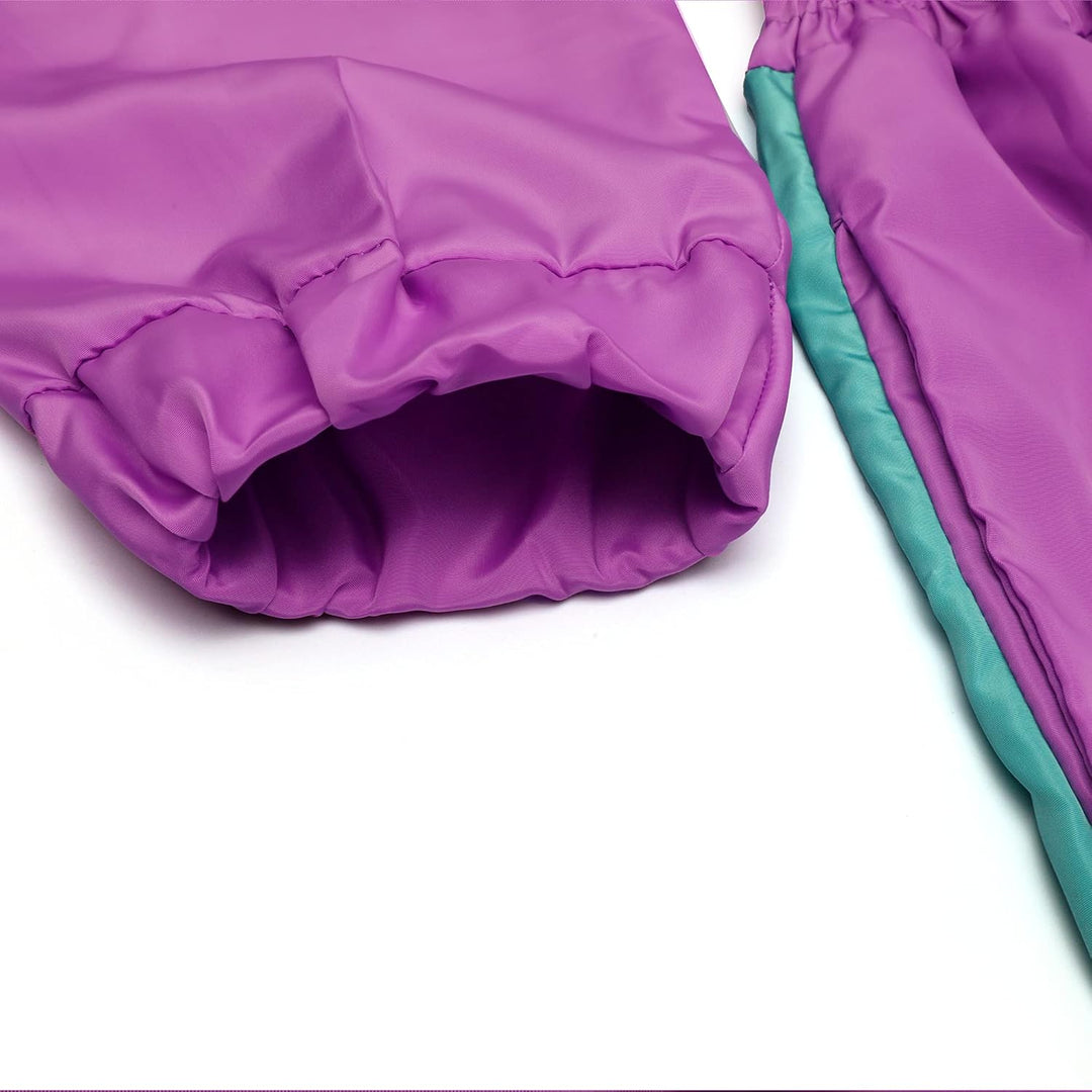 Retro Women's Windbreaker Jumpsuit - Elodie-Pink-S-The Livary