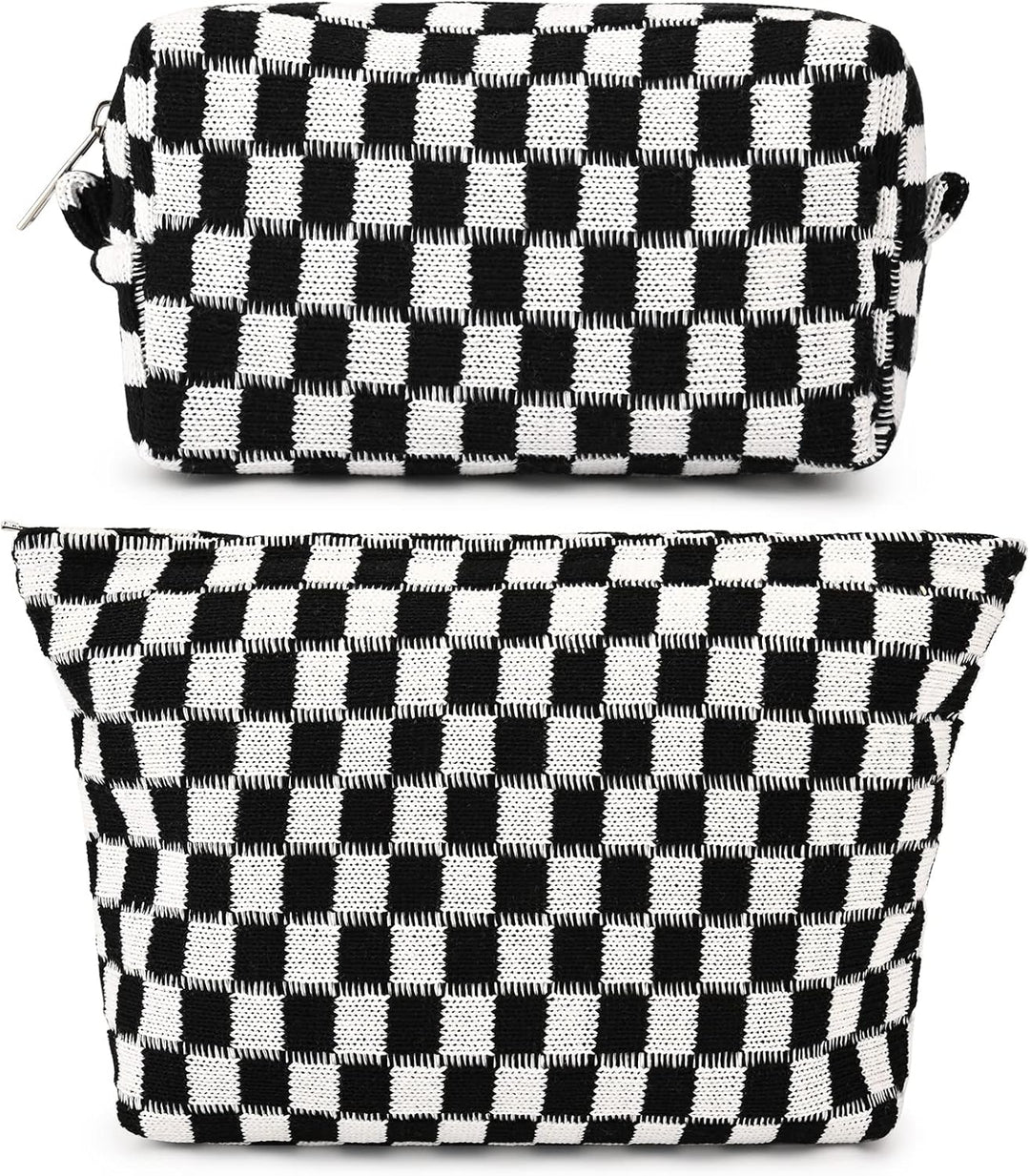 Must-Have Checked Make-up Bag Set-Red-The Livary