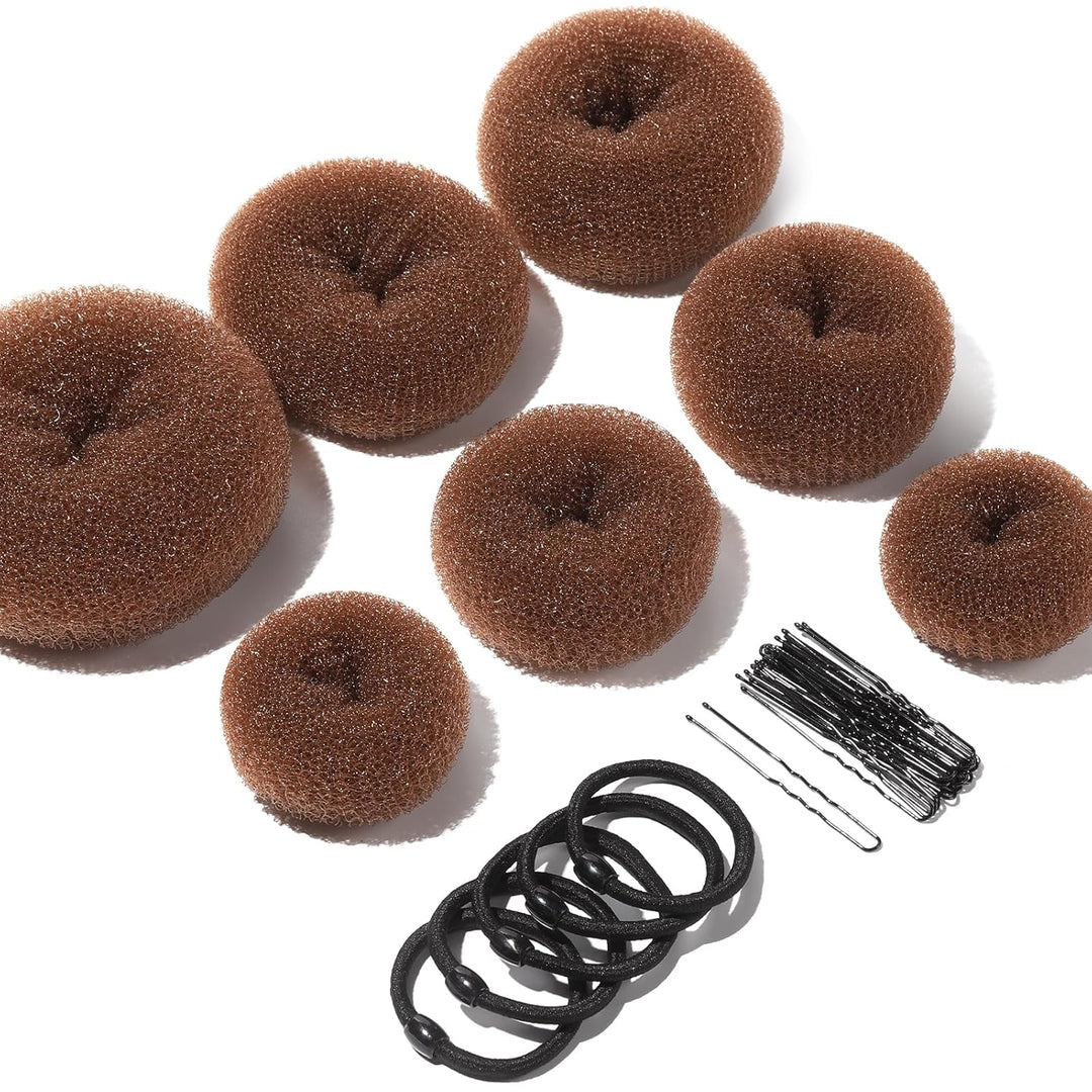 Donut Knot Maker Set – 7 Rings & Accessories-Brown-The Livary