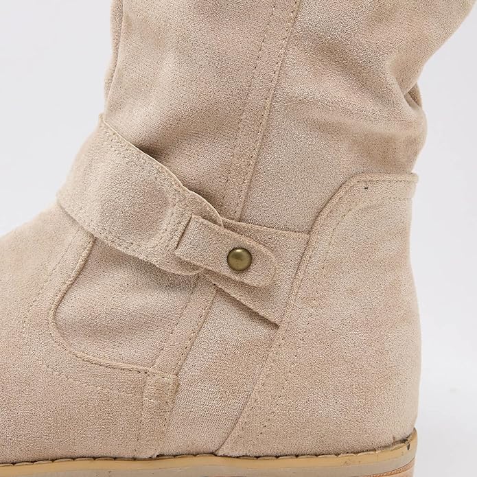 FrostStyle Boot | Stylish Mid-Calf Winter Boots for Women-Beige-2.0-The Livary