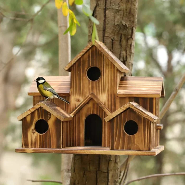 6 Cats Handmade Birdhouse - NestHaven-The Livary