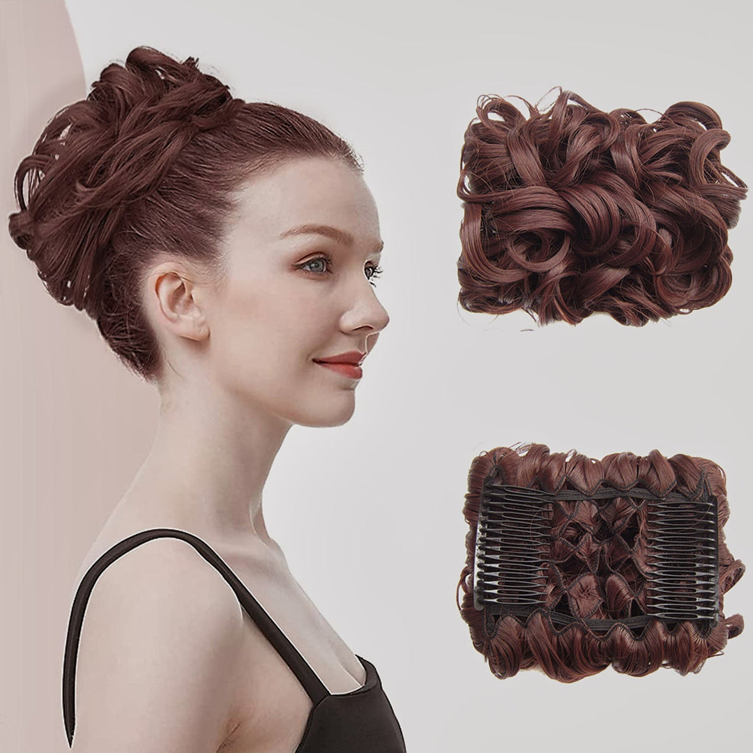 Curly Knot Hair Extension – FluffyFix-18#-The Livary