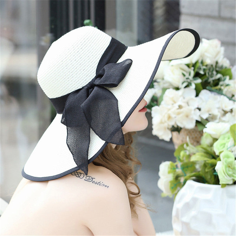 Light women's summer hat with a wide brim and stylish design – Vivian-White-The Livary
