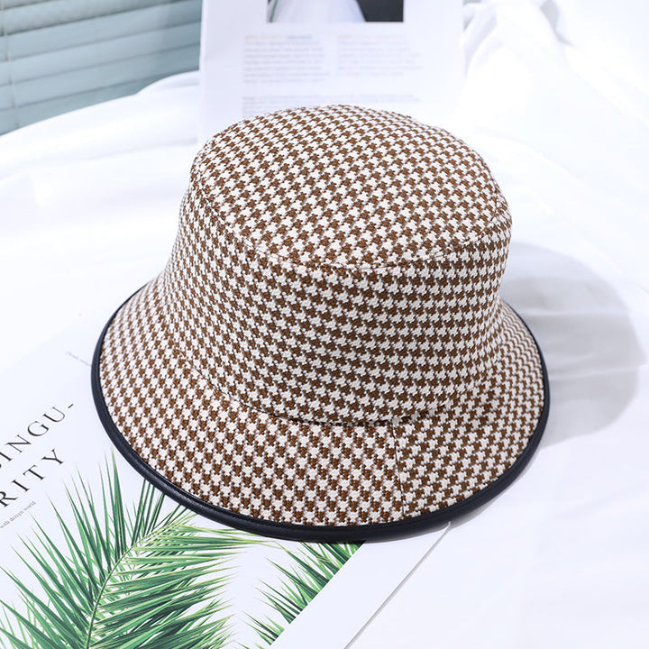 Light women's bucket hat made of fabric for summer – Lindsay-Coffee-One size fits all-The Livary