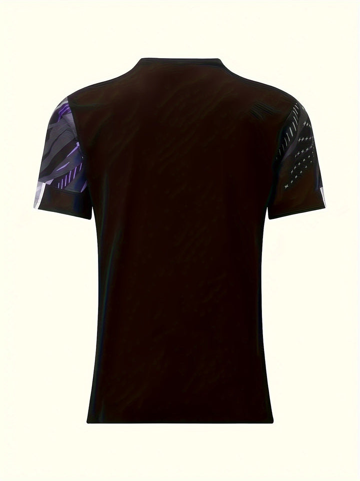 Short-sleeve shirt with striped pattern summer style men's look - Timo (1+1 FREE)-Red-S-The Livary