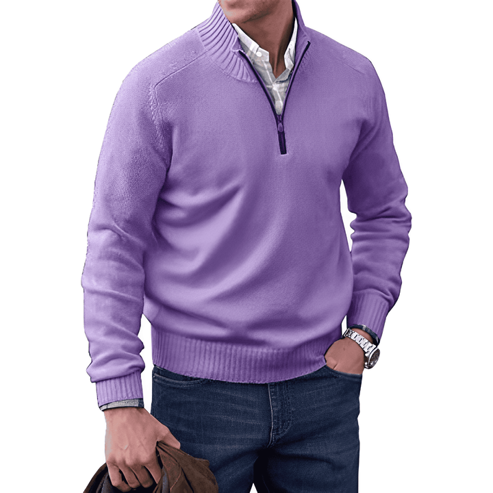 Cashmere Jumper with Zip - Mason