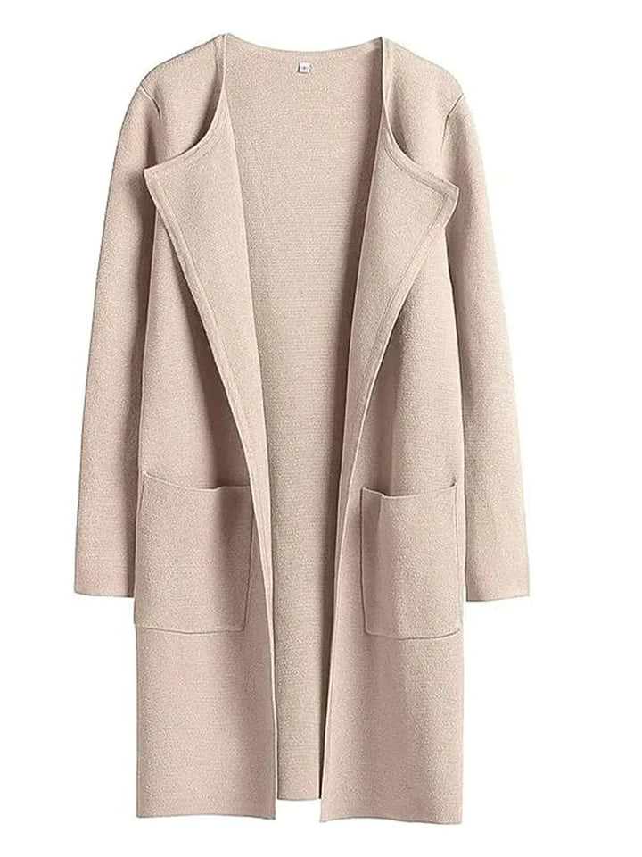 Stylish Ladies' Cardigan - Djamila-Brown-S (36)-The Livary