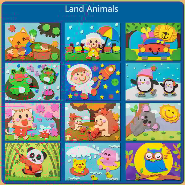 3D Animal Sticker Set - Fantasy Flora