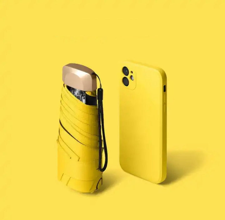 Foldable Mini Umbrella for On-the-Go – Pico-Yellow-The Livary