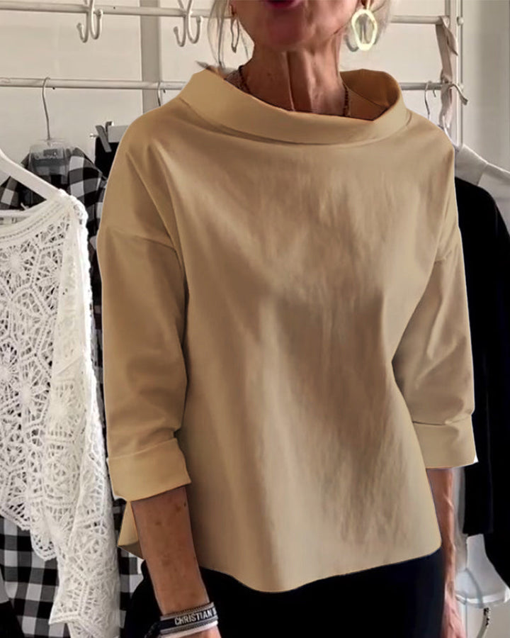 Stylish Ladies Top - Livia-Khaki-S-The Livary