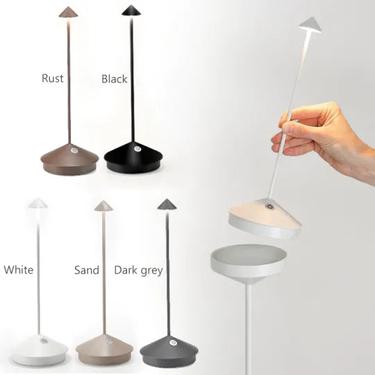 Wireless LED Table Lamp - ClarityGlow-White-The Livary