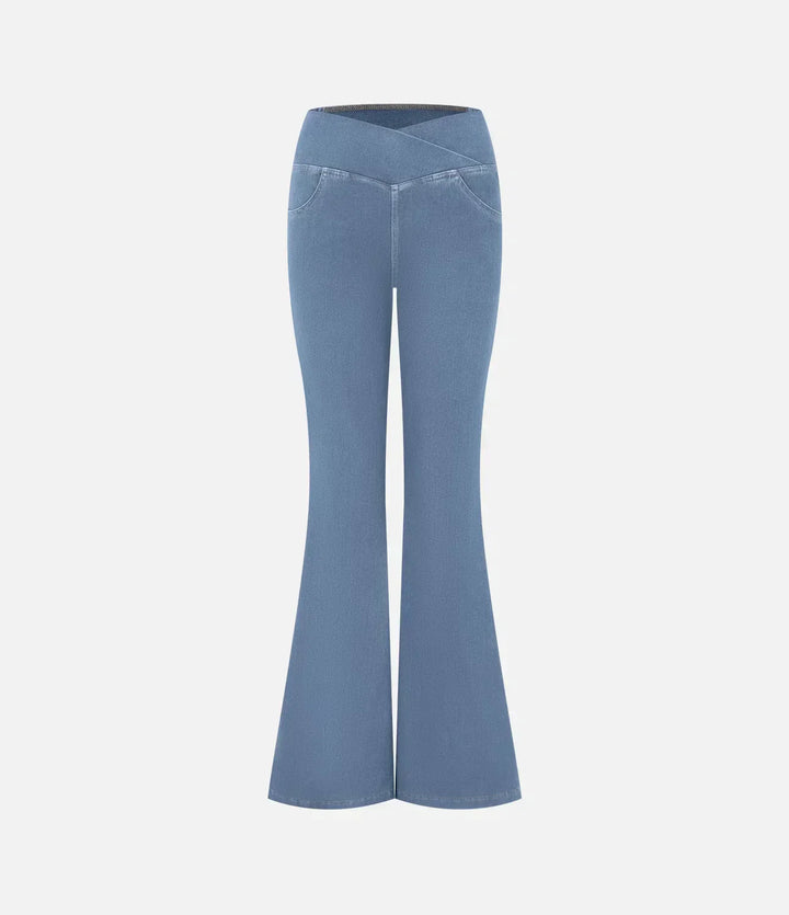 Stylish Bootcut Jeans for Women - Rosa-Blue-S-The Livary
