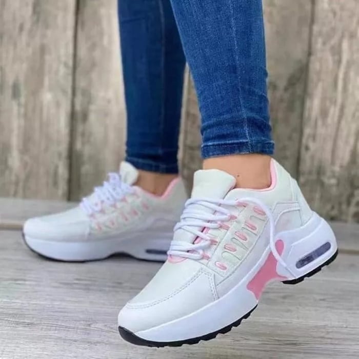 Trendy Orthopaedic Comfort Shoes - Livia-White pink-2.5-The Livary