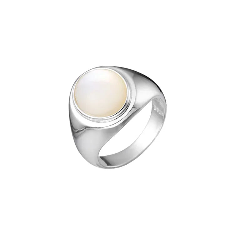Pinctada Albina Silver Ring - Isla-5-The Livary