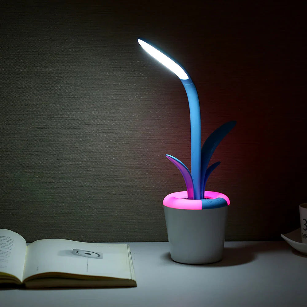 Modern Desk Lamp - LuminaFlex-Blue-The Livary