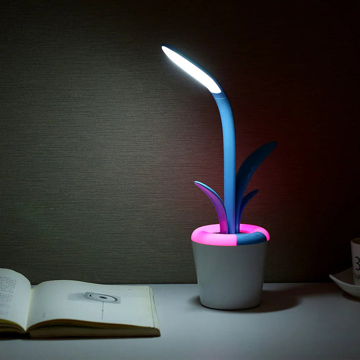 Modern Desk Lamp - LuminaFlex-Blue-The Livary