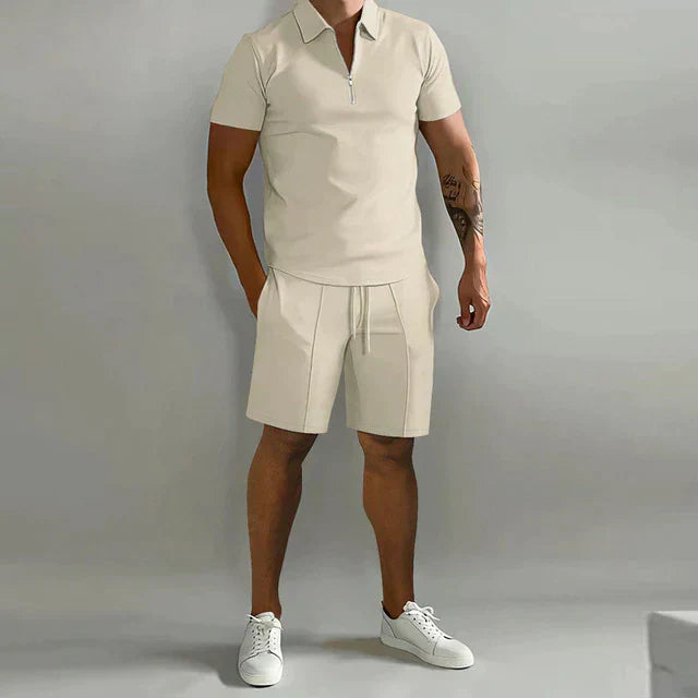 Luxury Men's Summer Set - Matteo-Khaki-S-The Livary