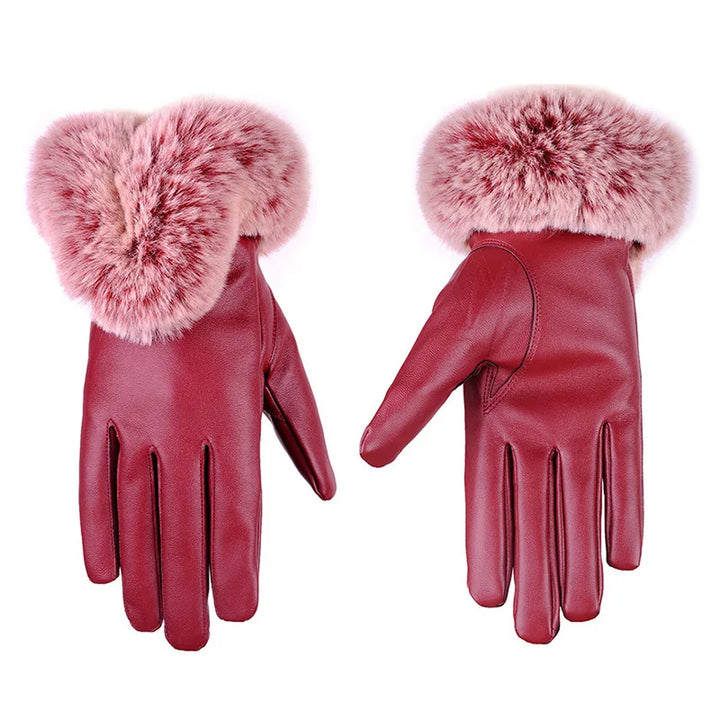 Trendy PU Leather Gloves - SilkGlide