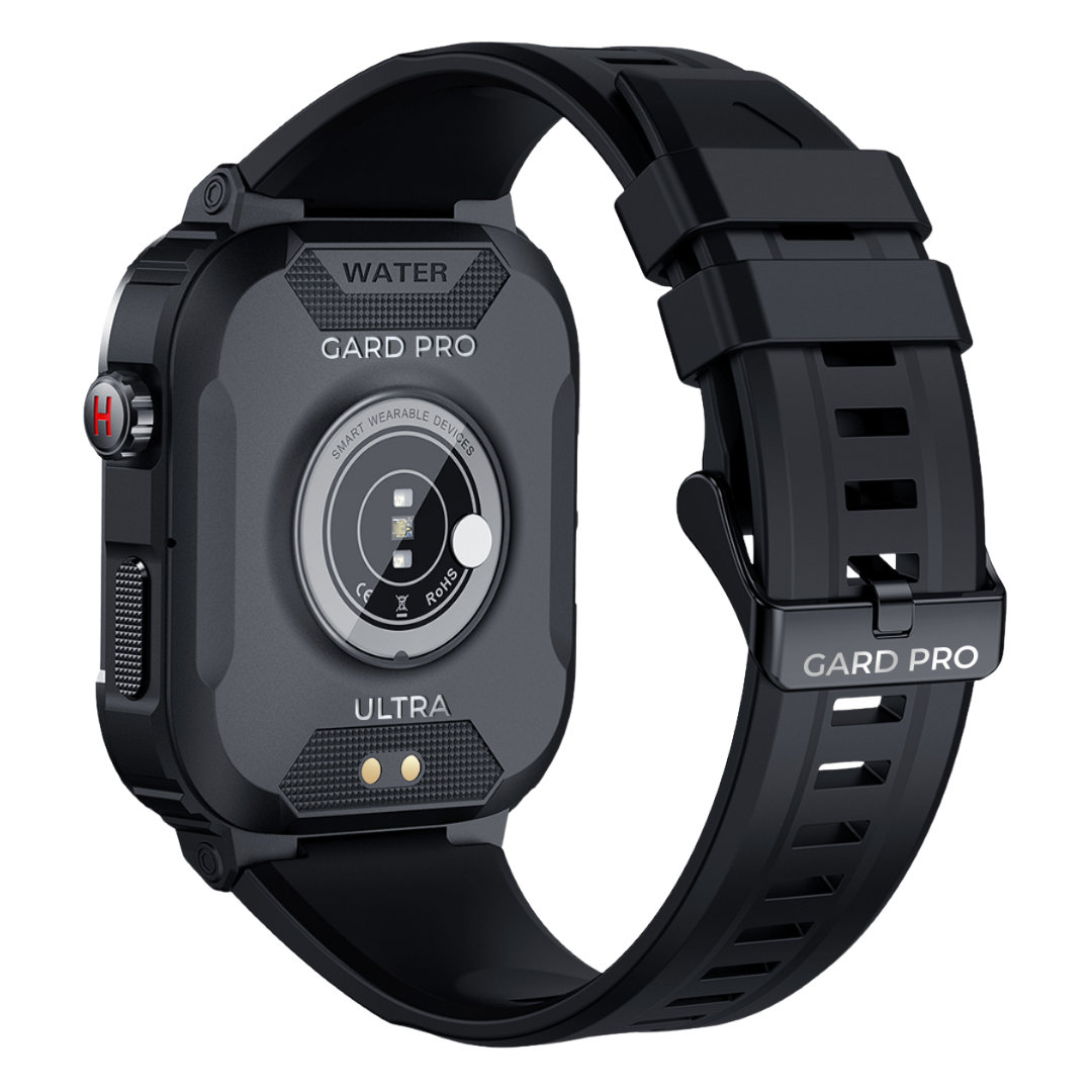 Robust Smartwatch for Men - IronPulse X1-Black-The Livary