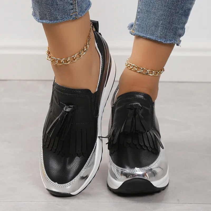 Breathable women's sneakers with timeless style – Isabella-White-3-The Livary