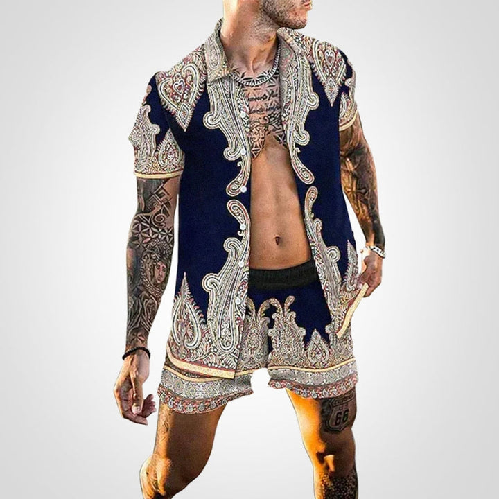Two-piece men's set with print – Ruben-I-S-The Livary