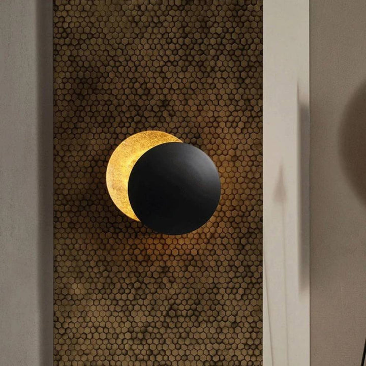 Wall lamp with Magical Moonlight - Lunora-Black-20 cm-The Livary