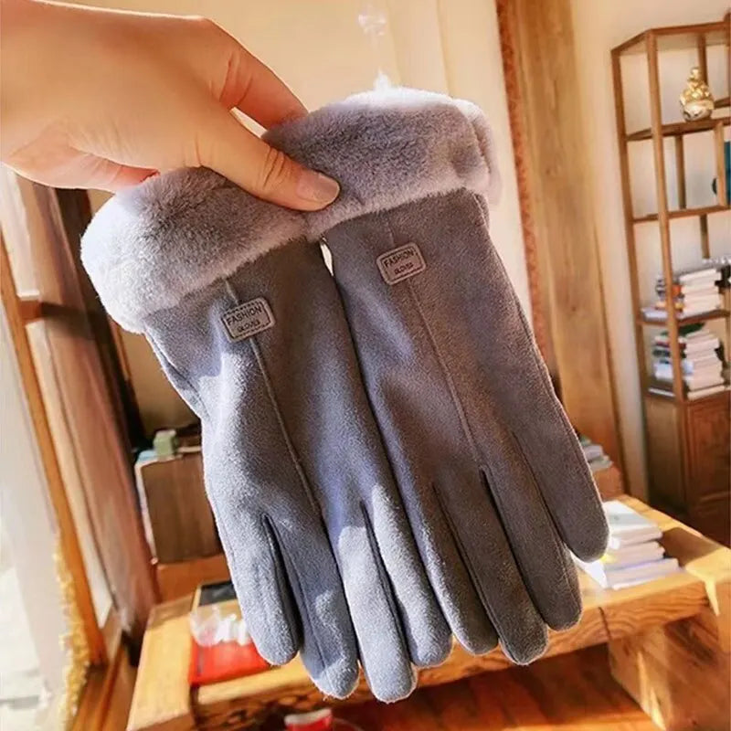 Warm Sweden Ladies' Gloves - VelvTouch-Blue-1-The Livary