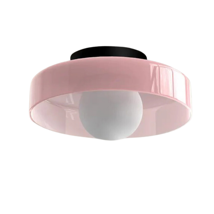 Round Ceiling Lamp with Stylish Functionality - LumiSphere-D9.82*H5.91 inches-Pink-The Livary
