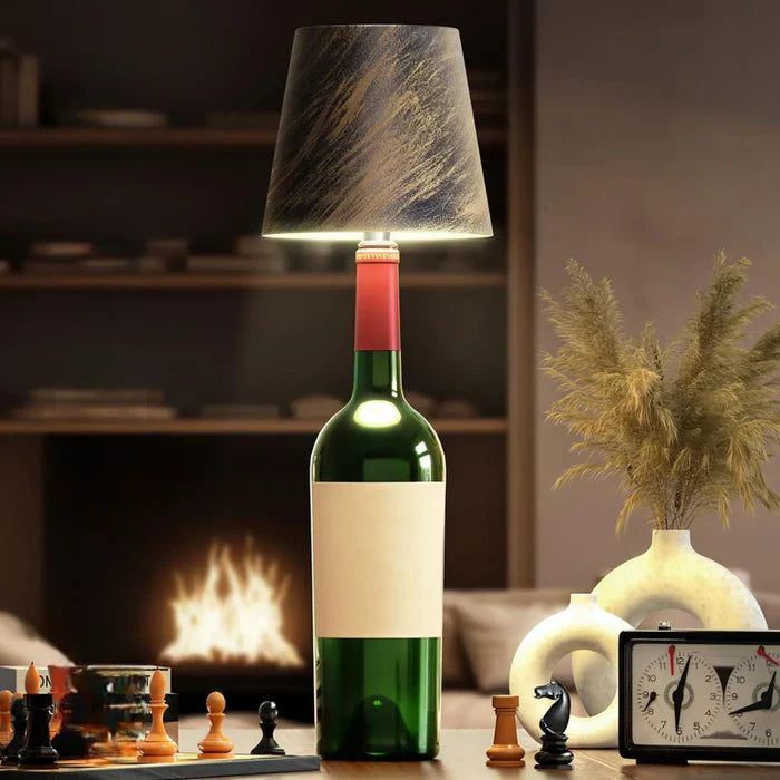 Portable LED Bottle Lamp - GlowBottle-Black-3 Colours-The Livary